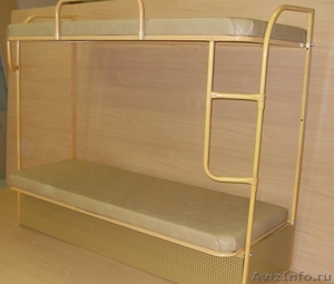 Кровати металлические одно и двухъярусные для бытовок - Изображение #1, Объявление #386362