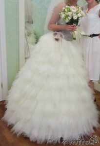 Свадебное платье (+фата)! 44-46, Цвет-шампань, пышное - Изображение #3, Объявление #729895