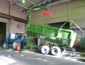 Самосвальный тракторный прицеп Chameleon для погрузки древесных отходов и мусора - Изображение #1, Объявление #985692